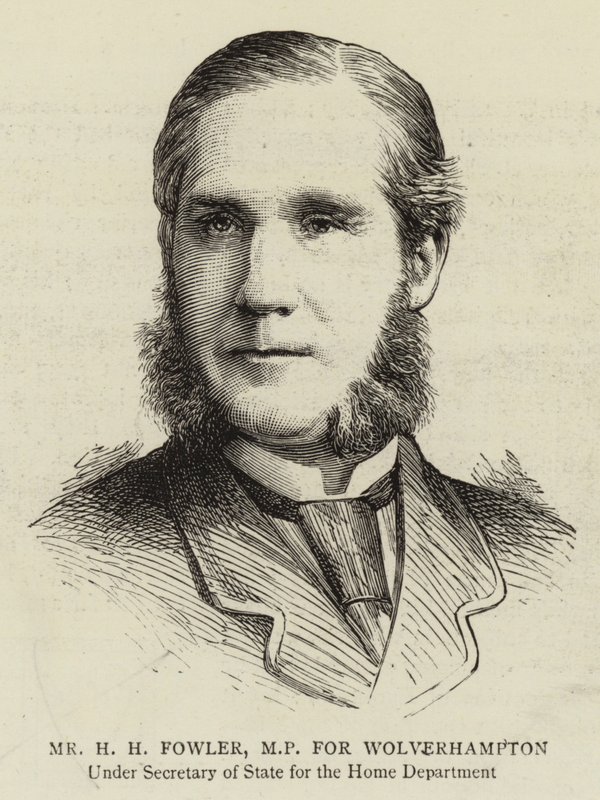 Wolverhamptonin kansanedustaja H. H. Fowler (kaiverrus). tekijältä English School