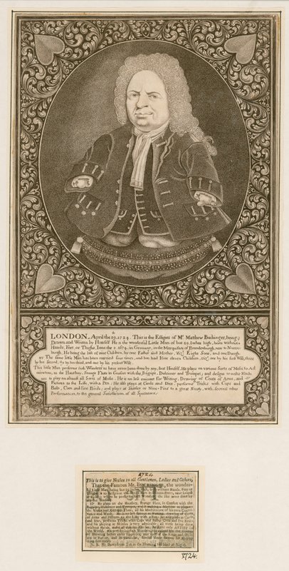 Herra Matthew Buchinger, kääpiö tekijältä English School