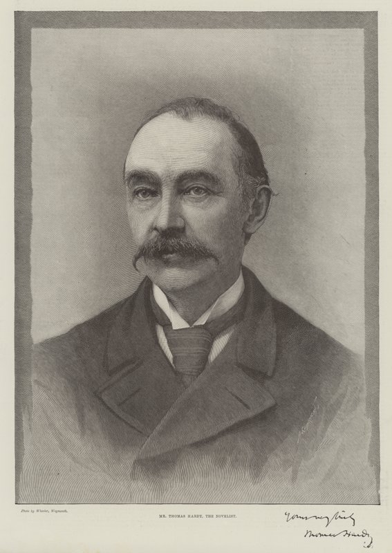 Herra Thomas Hardy, kirjailija (kaiverrus) tekijältä English School