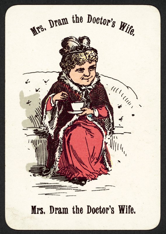 Rouva Dram Lääkärin vaimo (väri litho) tekijältä English School