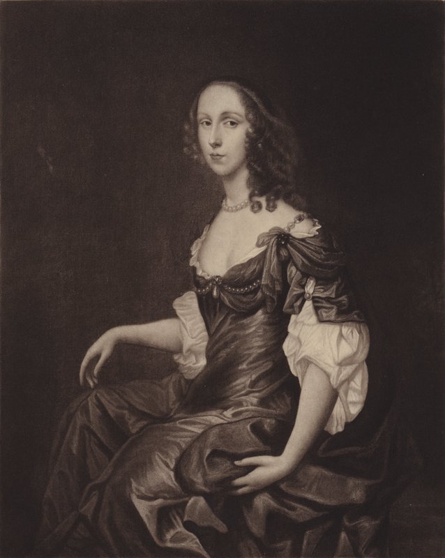 Rouva Ireton (Bridget Cromwell), Oliver Cromwellin vanhin tytär (litografia). tekijältä English School
