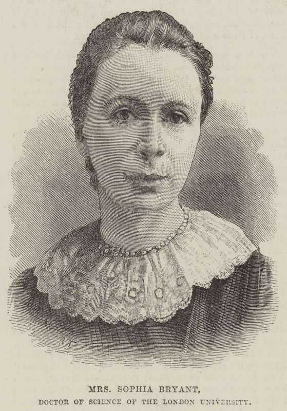 rouva Sophia Bryant, luonnontieteiden tohtori Lontoon yliopistosta (kaiverrus) tekijältä English School