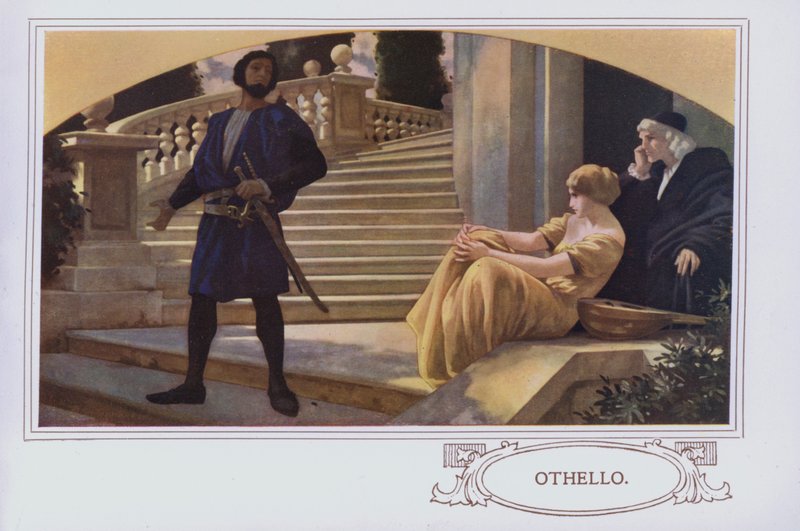 Seinämaalaukset Peter Robinson -ravintolassa: Othello (väri litho) tekijältä English School
