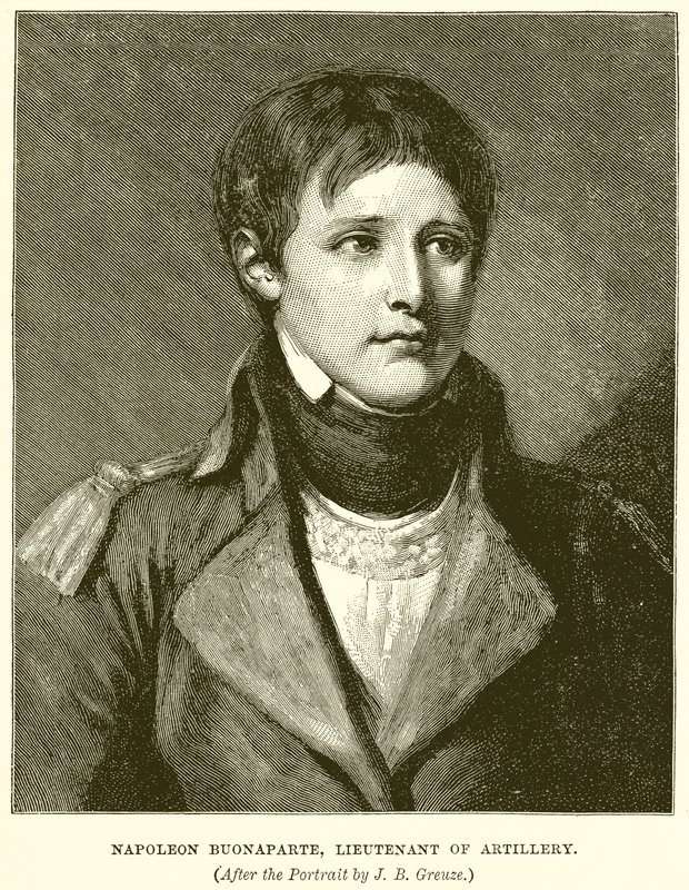 Napoleon Buonaparte, tykistöluutnantti tekijältä English School