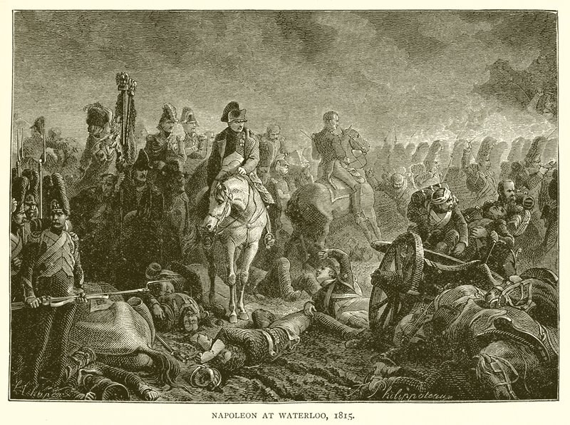 Napoleon Waterloossa, 1815 tekijältä English School