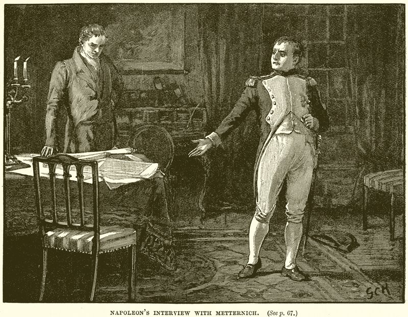 Napoleons haastattelu Metternichin kanssa tekijältä English School