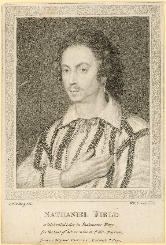 Nathaniel Field, kuuluisa näyttelijä Shakespearen näytelmissä tekijältä English School
