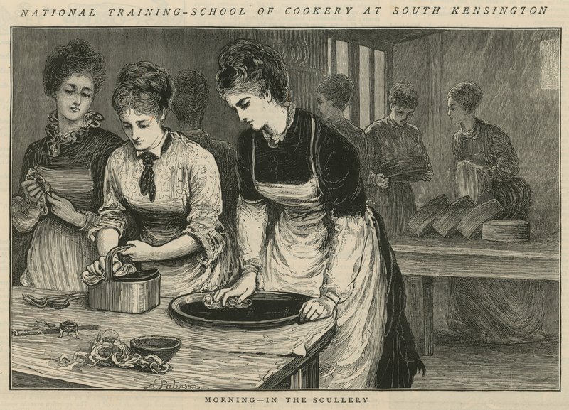 National Training School of Cookery South Kensingtonissa: Aamu pesulassa tekijältä English School