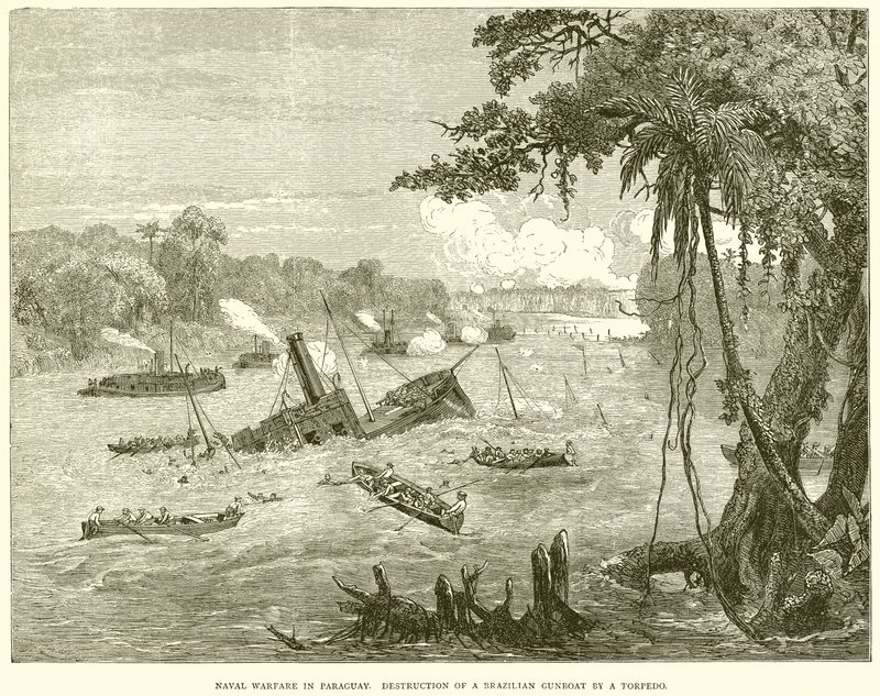 Naval Warfare Paraguayssa. Brasilialaisen tykkiveneen tuhoaminen torpedon toimesta tekijältä English School