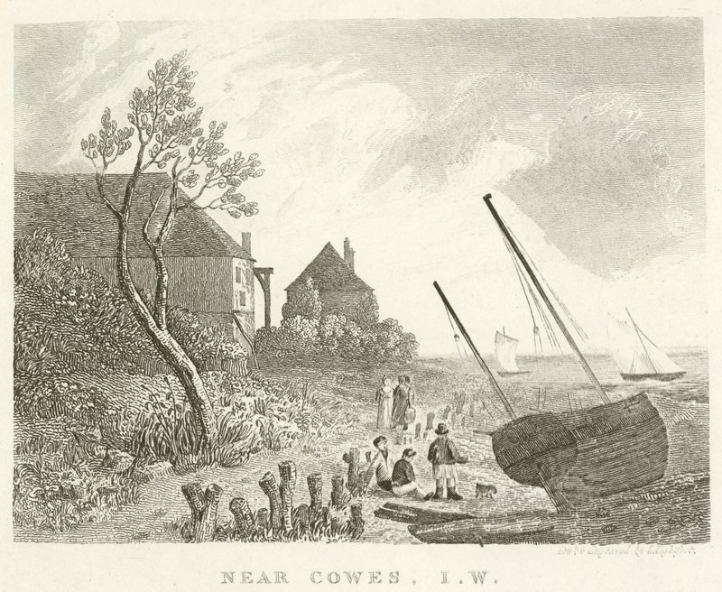 Lähellä Cowesia, Isle of Wight (kaiverrus) tekijältä English School