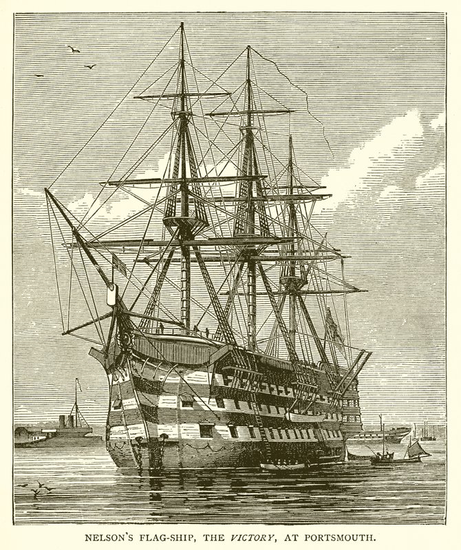 Nelsons Flag-Ship, Victory, Portsmouth tekijältä English School