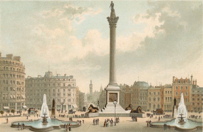 Nelsonin muistomerkki-Trafalgar Square (Trafalgarin aukio) tekijältä English School