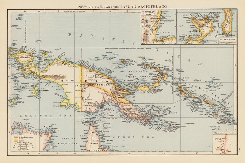Uusi-Guinea ja Papuan saaristo (värilitro) tekijältä English School