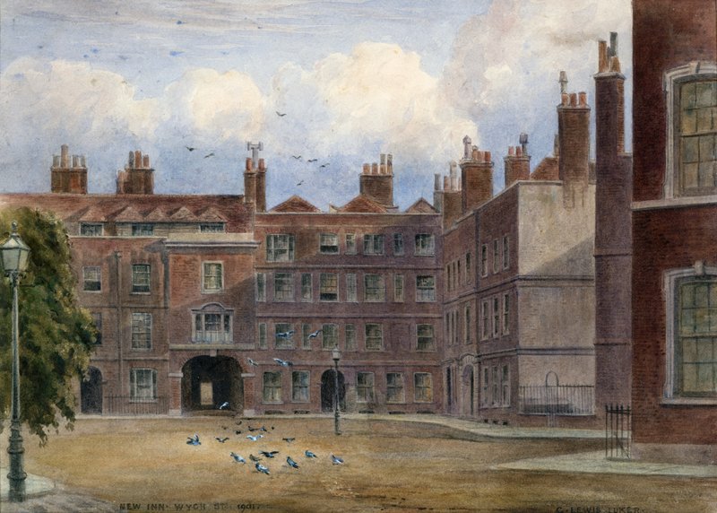 New Inn, Wych Street, 1901 (wc paperilla) tekijältä English School