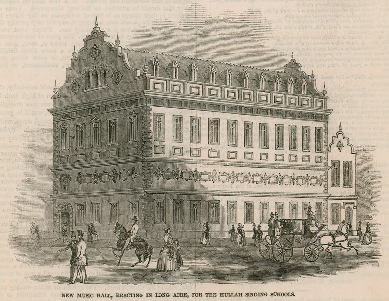 New Music Hall, pystytetään Long Acre, Hullahin laulukouluille tekijältä English School