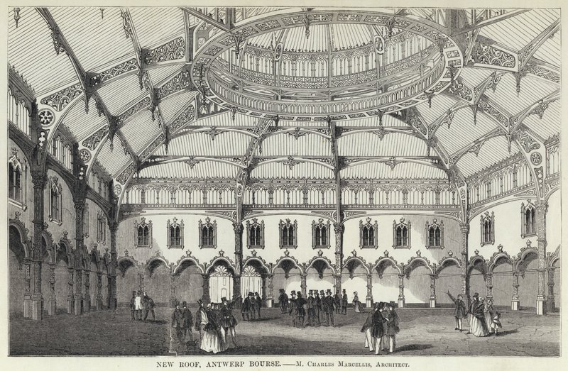 Uusi katto, Antwerpen Bourse (kaiverrus) tekijältä English School