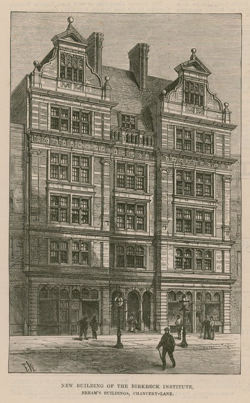 Birkbeck Instituten uusi rakennus, Breams Buildings, Chancery Lane, Lontoo tekijältä English School
