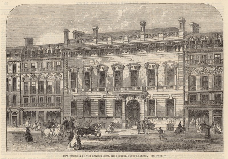 Garrick Clubin uusi rakennus, King Street, Covent Garden tekijältä English School