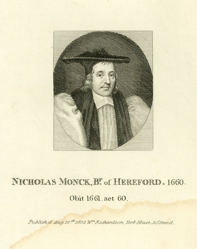 Nicholas Monck, Herefordin piispa tekijältä English School