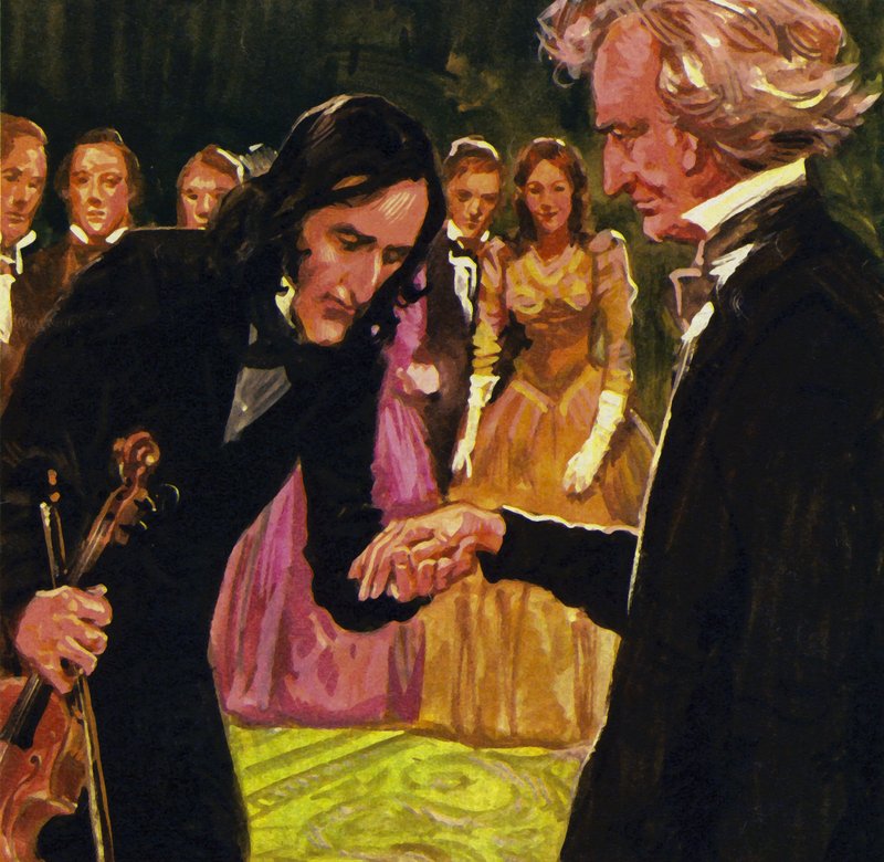 Nicolo Paganini suuteli nöyrästi hänen kättään pelattuaan Berliozs Haroldia Italiassa tekijältä English School