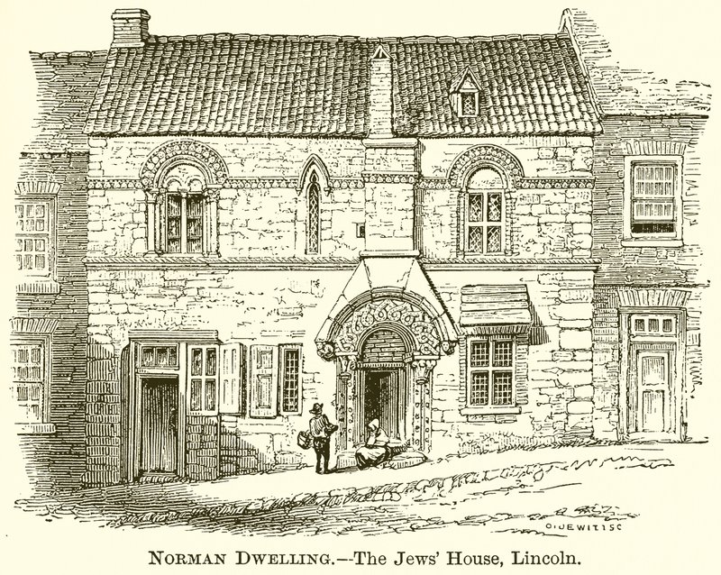 Norman Dwelling. - Juutalaisten talo, Lincoln tekijältä English School