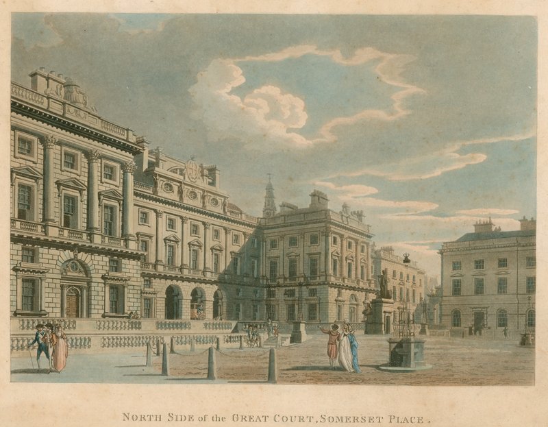 Suuren tuomioistuimen pohjoispuoli, Somerset Place (Somerset House), Strand, Lontoo tekijältä English School