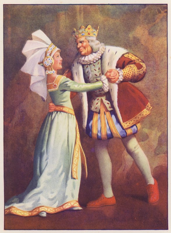 Old King Cole ja Tuhkimo (värilitografia) tekijältä English School