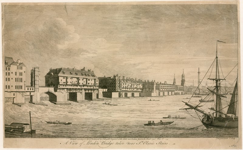 Old London Bridge, lähellä St Olaves Stairsia tekijältä English School