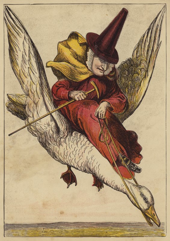 Old Mother Goose (värillinen kaiverrus) tekijältä English School