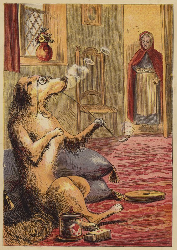 Old Mother Hubbard (värillinen kaiverrus) tekijältä English School