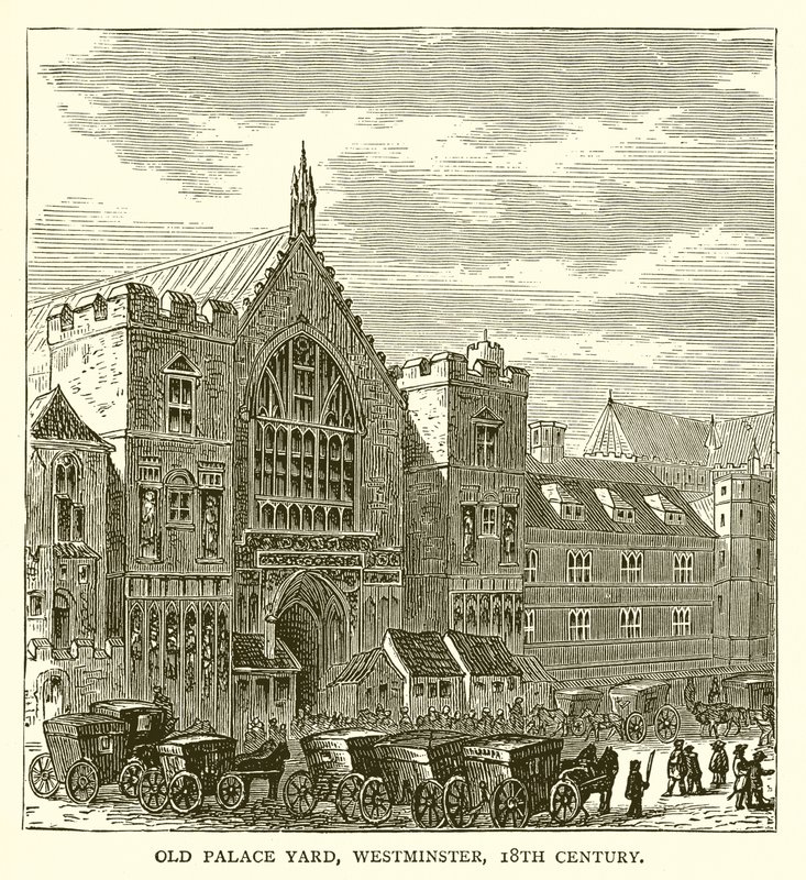 Old Palace Yard, Westminster, 1700-luku tekijältä English School