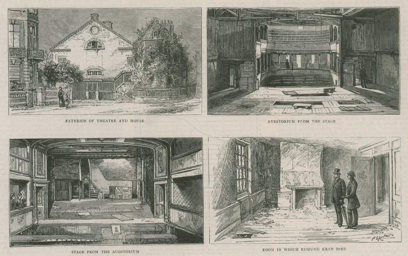 Old Richmond Theatre ja Edmund Keansin talo, nyt puretaan tekijältä English School