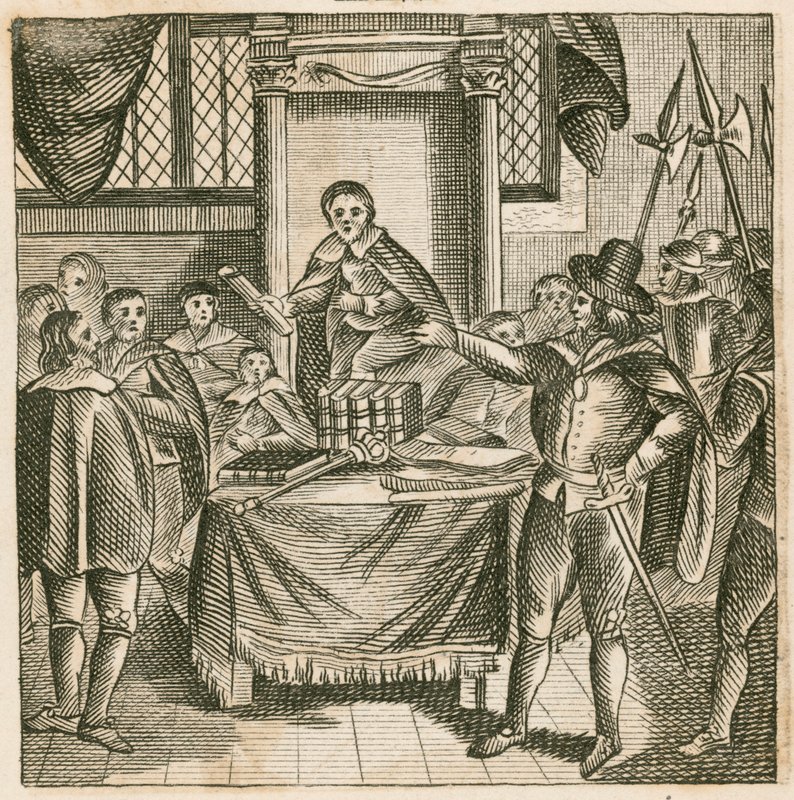 Oliver Cromwell erotti Rump-parlamentin tekijältä English School
