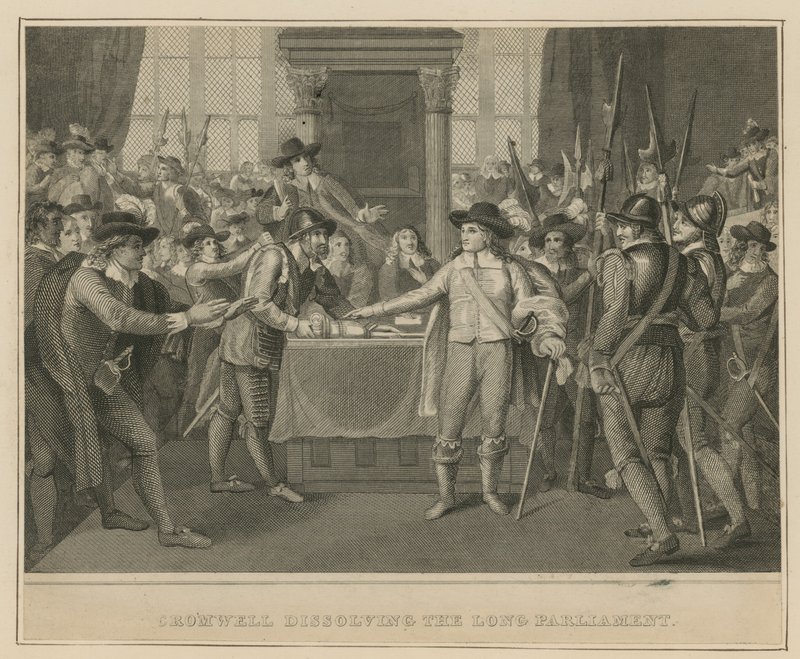 Oliver Cromwell hajottaa pitkän parlamentin tekijältä English School