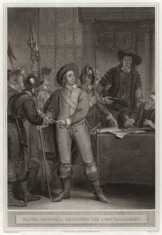 Oliver Cromwell hajottaa pitkän parlamentin tekijältä English School
