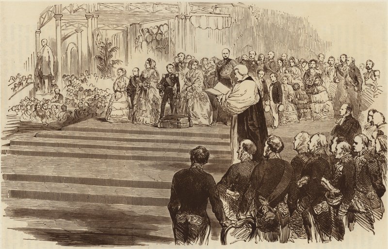 Kristallipalatsin avaaminen, Arkkipiispan rukous, 1854 tekijältä English School