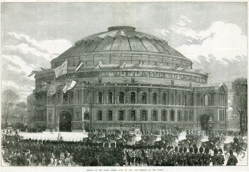 Kuningatar Victoria avaa Royal Albert Hallin tekijältä English School