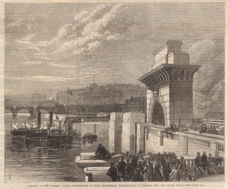 Pohjois-Thames Embankmentin avaaminen jalkamatkustajille tekijältä English School