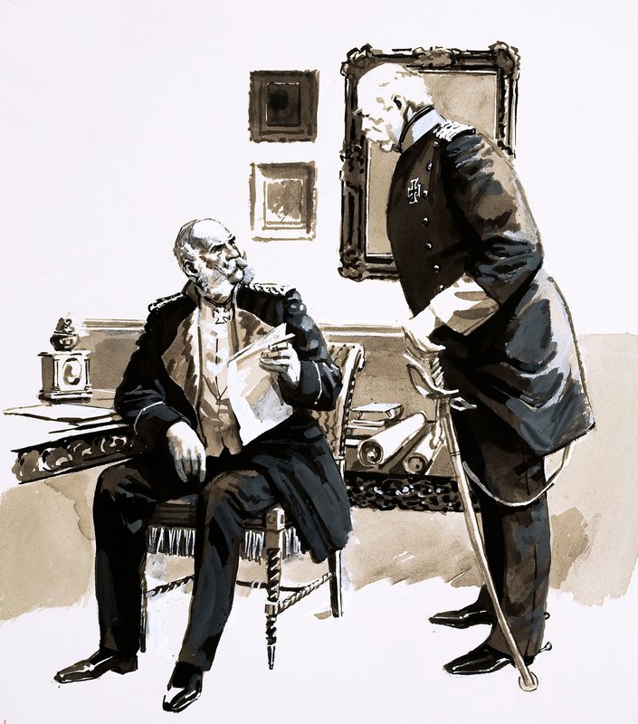 Otto von Bismarck suostutteli kuningas Williamin olemaan eroamatta (guassi paperilla) tekijältä English School