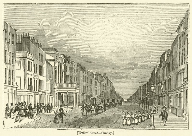 Oxford Street, sunnuntai (kaiverrus) tekijältä English School