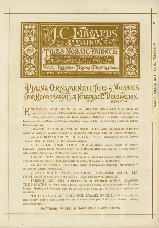 Sivu Arkkitehti-, Maanmittaus- ja Insinöörikokoelmasta 1892 tekijältä English School
