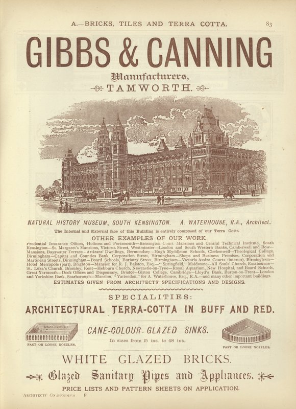 Sivu Arkkitehti-, Maanmittaus- ja Insinöörikokoelmasta 1892 tekijältä English School