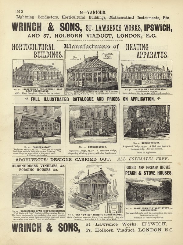 Sivu Arkkitehti-, Maanmittaus- ja Insinöörikokoelmasta 1892 tekijältä English School