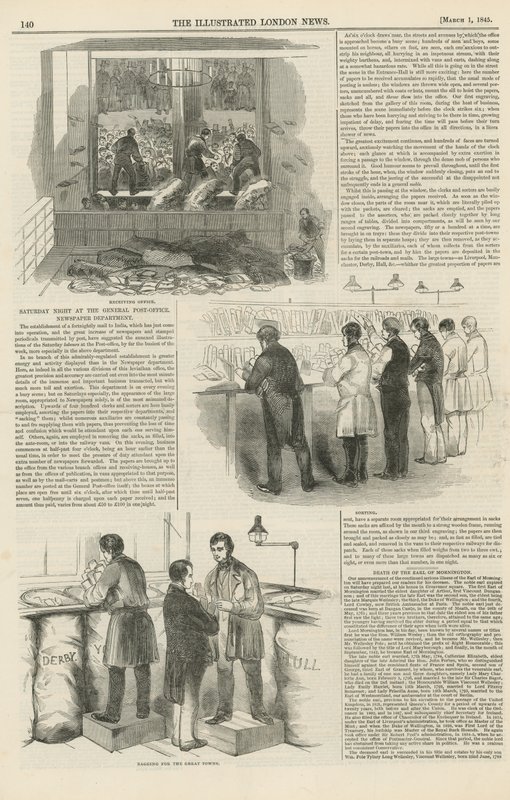 Sivu Illustrated London Newsista tekijältä English School