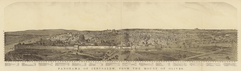 Panoraama Jerusalemiin Öljymäeltä tekijältä English School