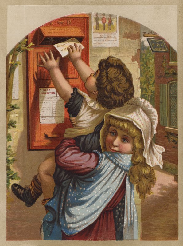 Isän kirje (chromolitho) tekijältä English School