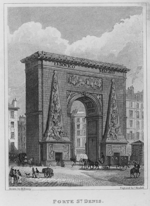 Paris, Porte St Denis (kaiverrus) tekijältä English School