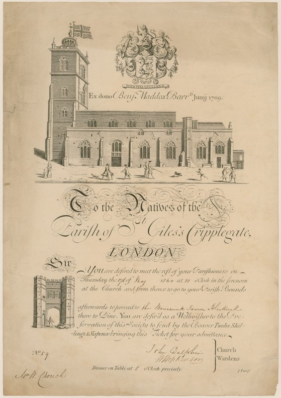 St Giles Cripplegaten seurakunta, ylittää rajat, kutsu, 1860 tekijältä English School