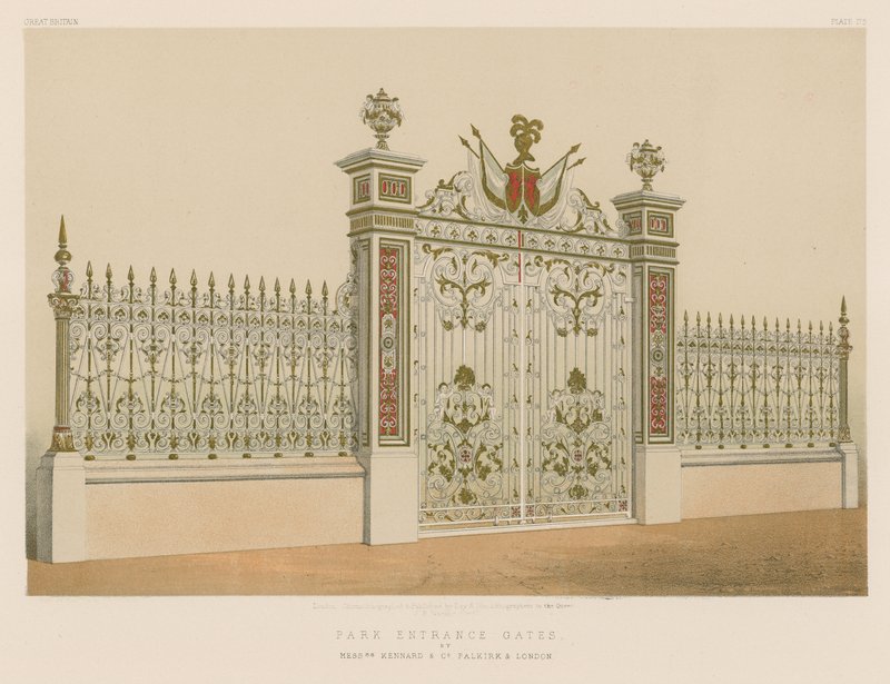 Kennard and Co, Falkirk ja Lontoo Park Entrance Gates tekijältä English School