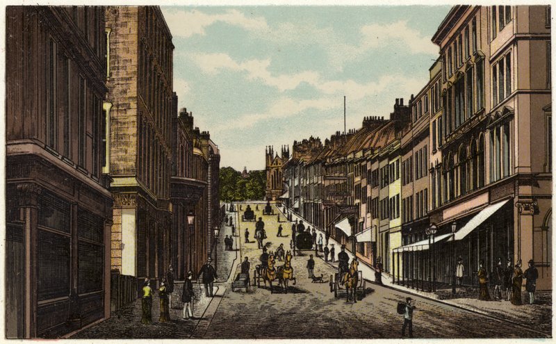 Park Street, Bristol (väri litho) tekijältä English School